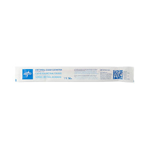 Medline Red Rubber Latex Urethral Intermittent Catheter with Coude Tip - 14 Fr x 16 Medline Red Rubber Latex Urethral Intermittent Catheter with Coude Tip - 14 Fr x 16